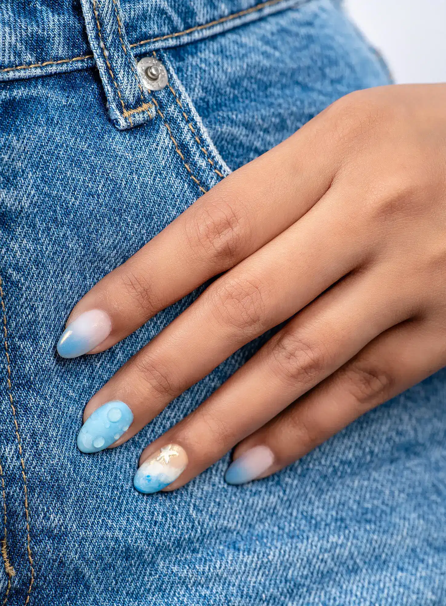 Ocean-inspired manicure