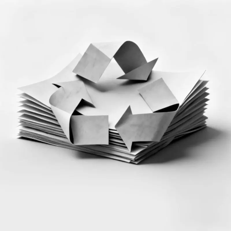 Recycle 100% of paper