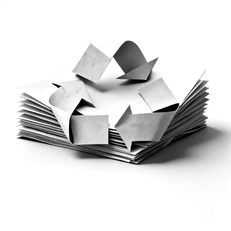 Recycle 100% of paper