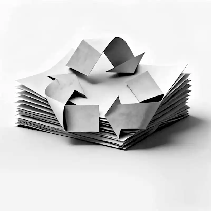 Recycle 100% of paper