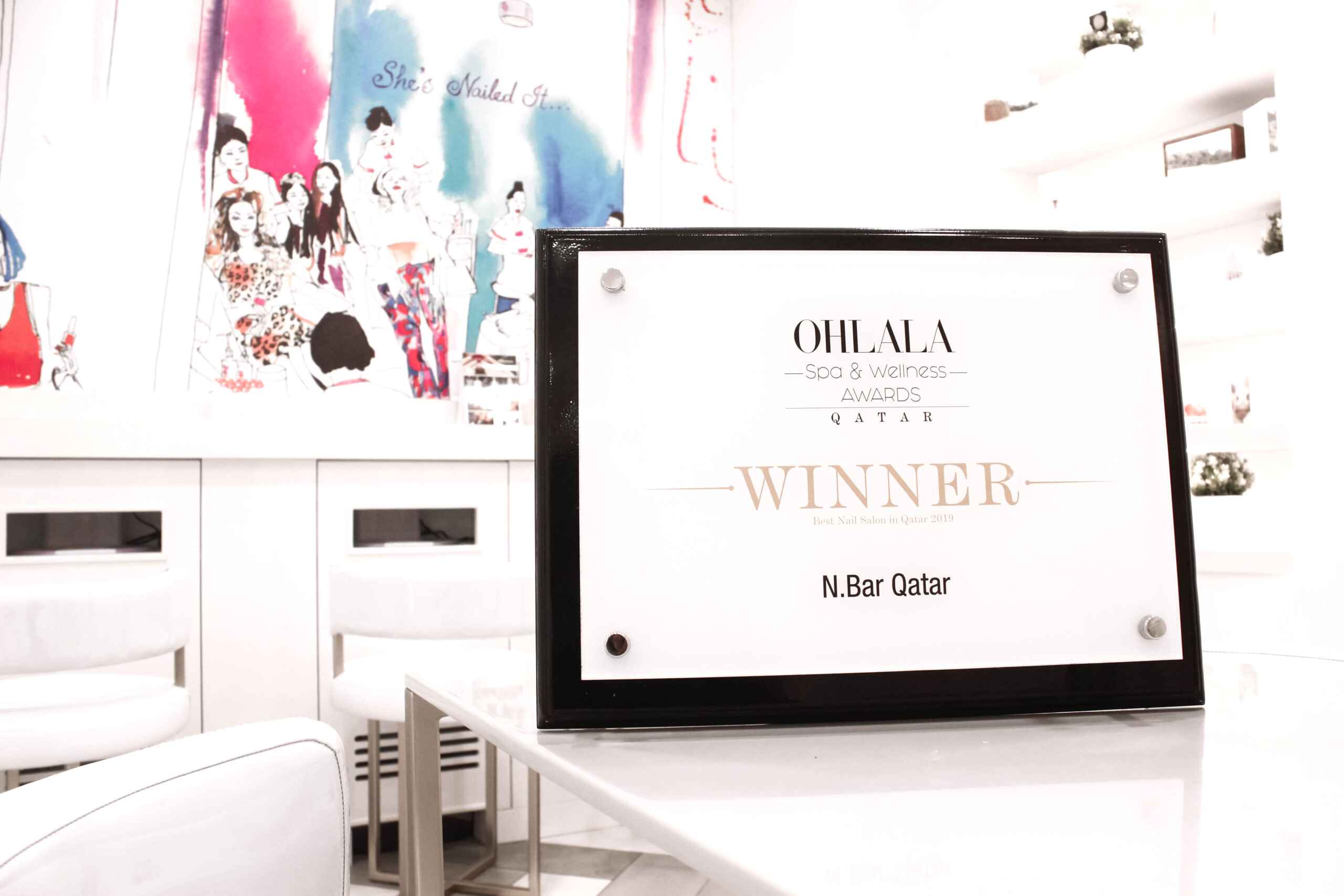 N.BAR QATAR WINS BEST OHLALA SPA & WELLNESS BEST NAIL SALON AWARD OF THE YEAR 2019