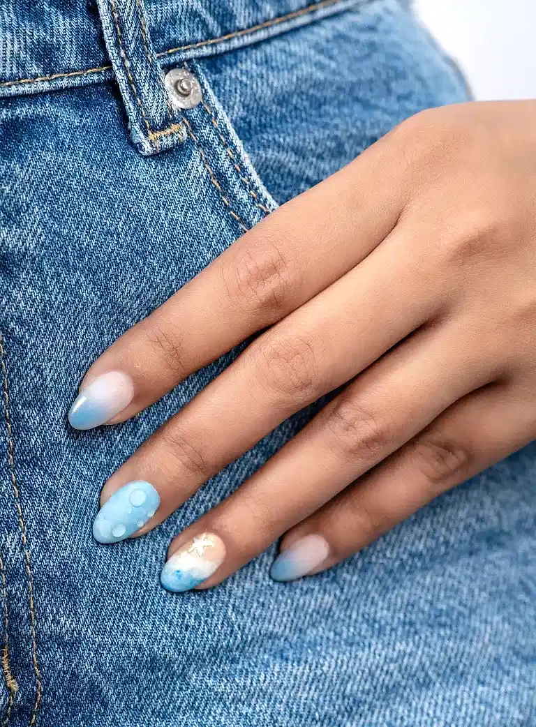 Ocean-inspired manicure